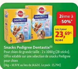 Maxi Zoo Pedigree snacks dentastix offre