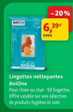 Maxi Zoo Anione lingettes nettoyantes offre