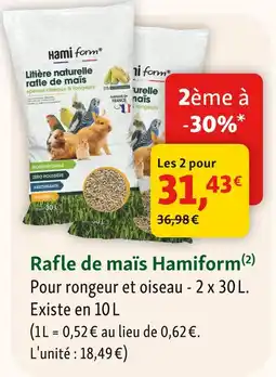Maxi Zoo Hamiform rafle de maïs offre