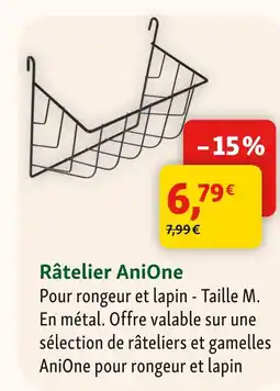 Maxi Zoo Anione râtelier offre