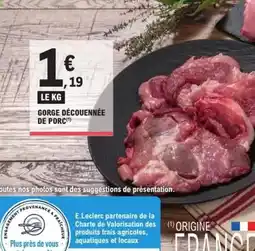 E.Leclerc Express Provenance - gorge découennée de porc offre
