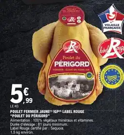E.Leclerc Express Label rouge - poulet fermier jaune igp offre
