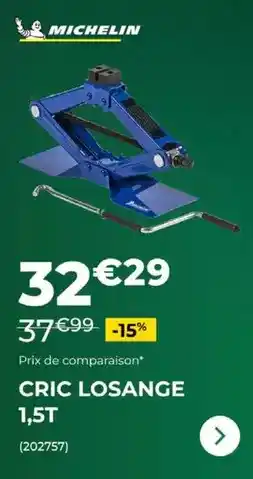 Feu Vert Michelin - cric losange offre