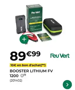 Feu Vert Feu vert - booster lithium fv 1200 offre