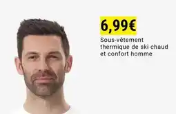 Decathlon Sous-vêtement thermique de ski chaud et confort homme offre