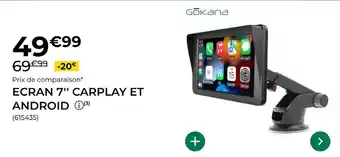 Gokana - ecran 7 carplay et android
