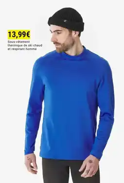 Decathlon Soups verme vermentes thermique de ski chaud et figurina homme offre