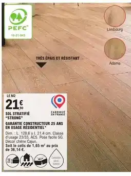 E.Leclerc Brico Dim - soil stratifie strong offre