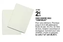 E.Leclerc Brico Db - sous couche sols offre