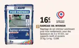 E.Leclerc Brico Mapei - ragreage sol interieur offre