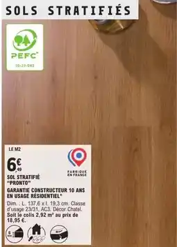 E.Leclerc Brico Dim - sols stratifié offre