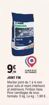 E.Leclerc Brico Tous - joint fin offre