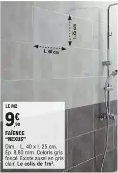 E.Leclerc Brico Dim - faïence offre