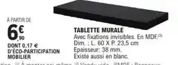 E.Leclerc Brico Dim - tablette murale offre