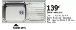 E.Leclerc Brico Dim - évier amaltia offre