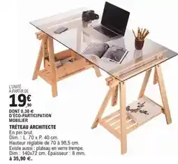 E.Leclerc Brico Brut - tréteau architectee offre