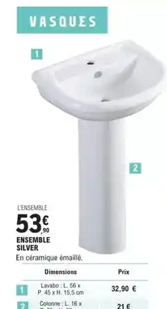 E.Leclerc Brico Ensemble silver offre