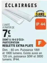 E.Leclerc Brico Dim - reglette extra plate offre
