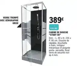 E.Leclerc Brico Dim - cabine de douche study 80 offre