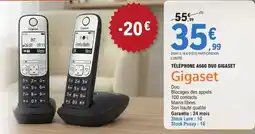 E.Leclerc Gigaset - téléphone a660 duo offre
