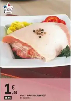 E.Leclerc Porc: gobre découennée offre