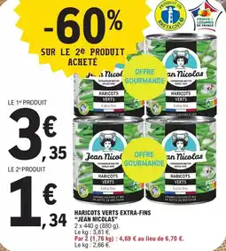 E.Leclerc Haricots verts extra-fins offre