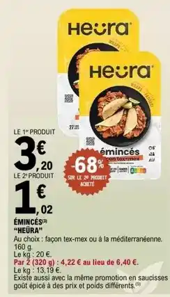 E.Leclerc Heura - émincés offre