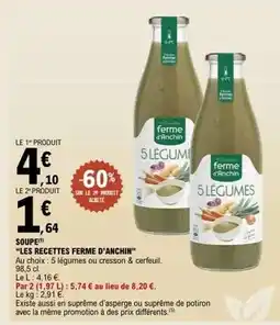 E.Leclerc Ferme d'anchin - soupe offre