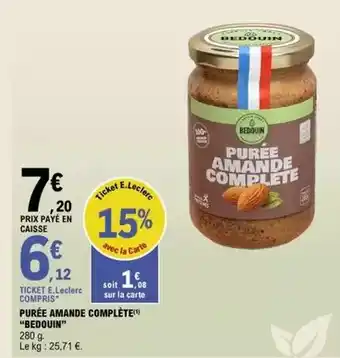 E.leclerc - purée amande complète