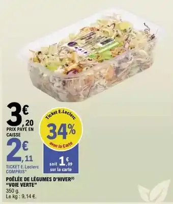 E.leclerc - poêlée de légumes d'hivers