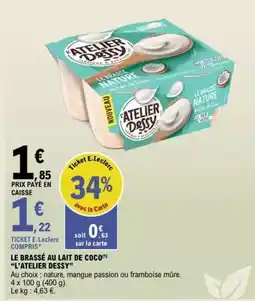 E.Leclerc Le brassé au lait de coco offre