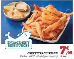 U Express Crevettes cuites offre