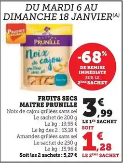 U Express Maitre prunille - fruits secs offre