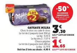 U Express Milka - gateaux offre