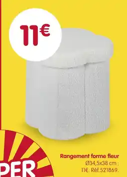 b&m Rangement forme fleur offre