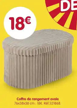 b&m Coffre de rangement ovale offre