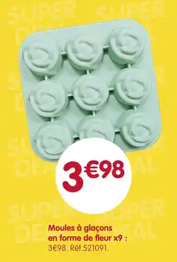b&m Moules à glaçons en forme de fleur offre