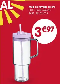 b&m Mug de voyage coloré offre
