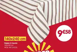 b&m Nappe à rayures offre