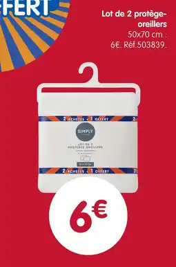 b&m Simply everyday lot de 2 protège-oreillers offre