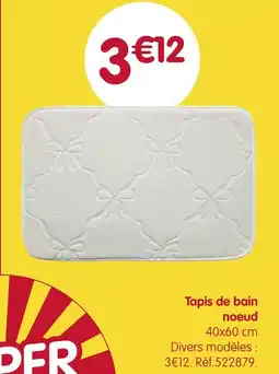 b&m Tapis de bain noeud offre