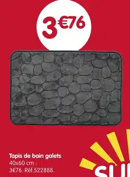 b&m Tapis de bain galets offre