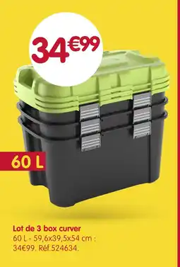 b&m Curver lot de 3 box offre