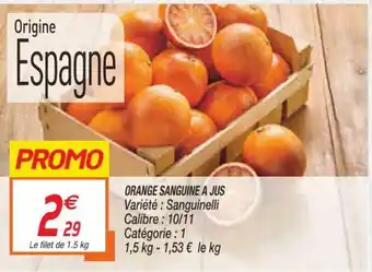 Netto Orange sanguine a jus offre