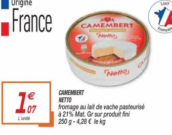 Netto Camembert Netto offre