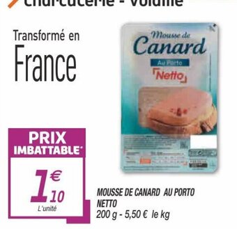 Netto Mousse de canard au porto Netto offre