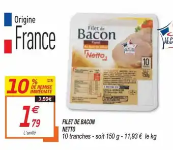 Netto Filet de bacon Netto offre
