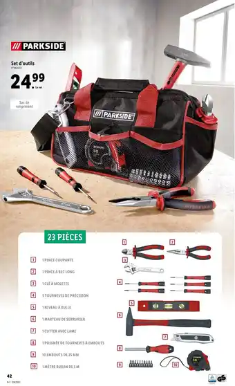 Lidl Set d'outils offre