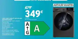 Intermarché LAVE LINGE HUBLOT VAPEUR 8KG ARTHUR MARTIN offre