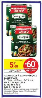 Intermarché Ratatouille à la Provençale Cassegrain offre